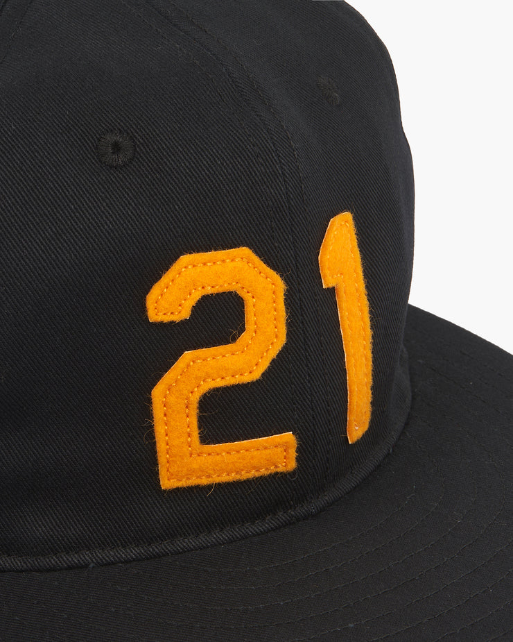 Ebbets Field Flannels Roberto Clemente 1972 Cotton Signature Series Ballcap - Black