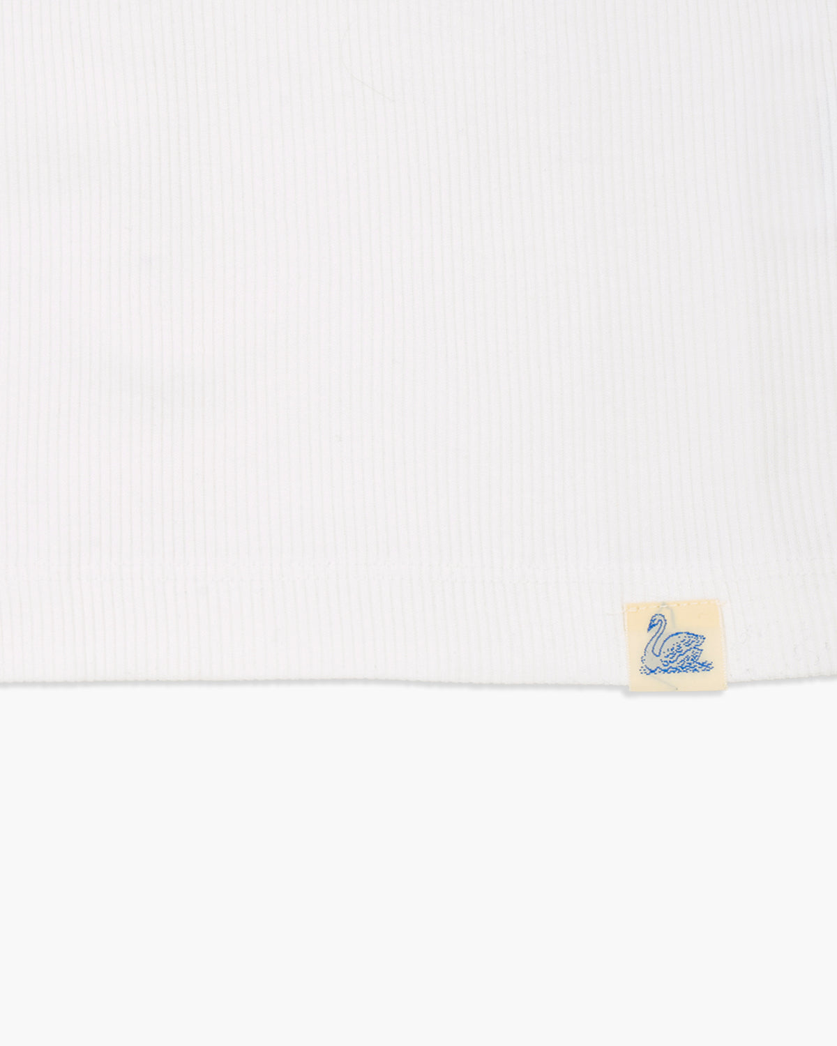 Merz b. Schwanen RIBTANK01 7.2oz Ribbed Tank Top - White | Merz b. Schwanen T Shirts | JEANSTORE
