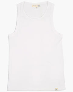 Merz b. Schwanen RIBTANK01 7.2oz Ribbed Tank Top - White