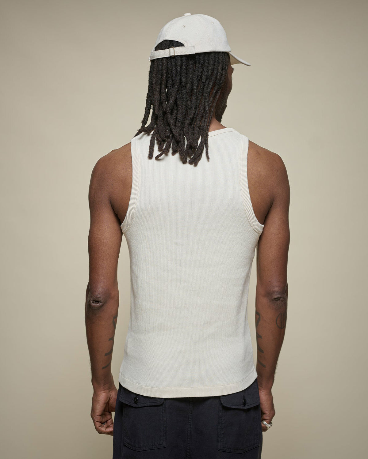 Merz b. Schwanen RIBTANK01 7.2oz Ribbed Tank Top - Nature | Merz b. Schwanen T Shirts | JEANSTORE