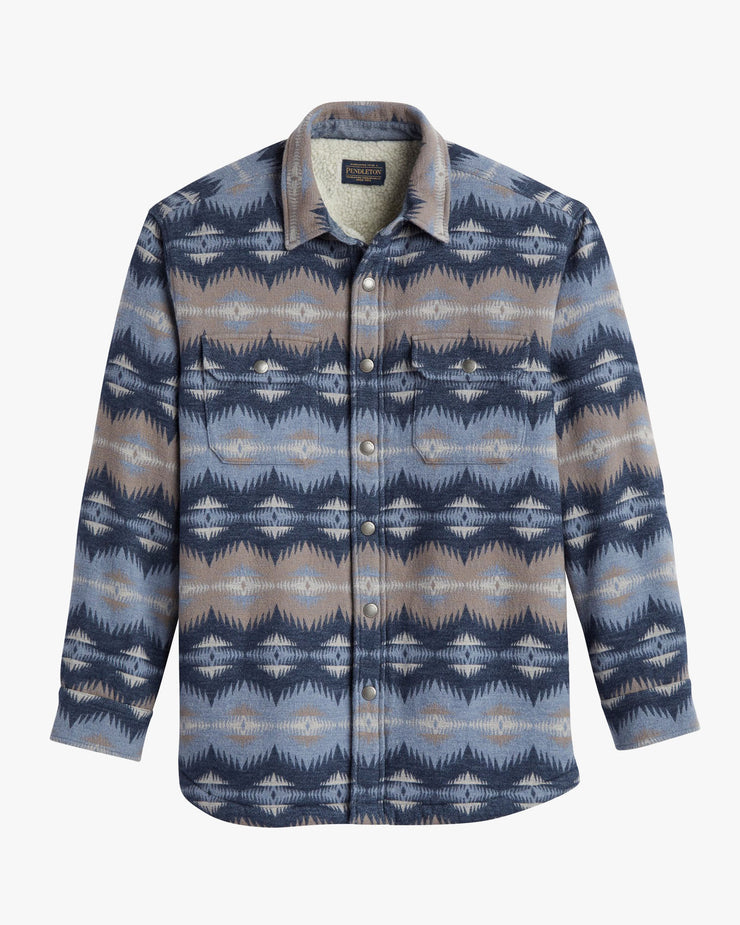 Pendleton Sherpa Lined Shirt Jacket - Tye River Blue