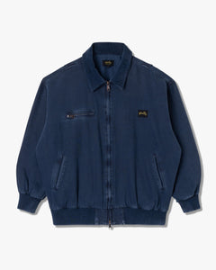 Stan Ray Roughneck Collared Bomber Jacket - Washed Navy