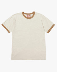 Wonder Looper Recycled Cotton Foxfibre® Ringer Tee - Sand | Wonder Looper T Shirts | JEANSTORE