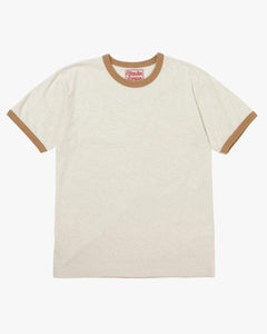 Wonder Looper Recycled Cotton Foxfibre® Ringer Tee - Sand