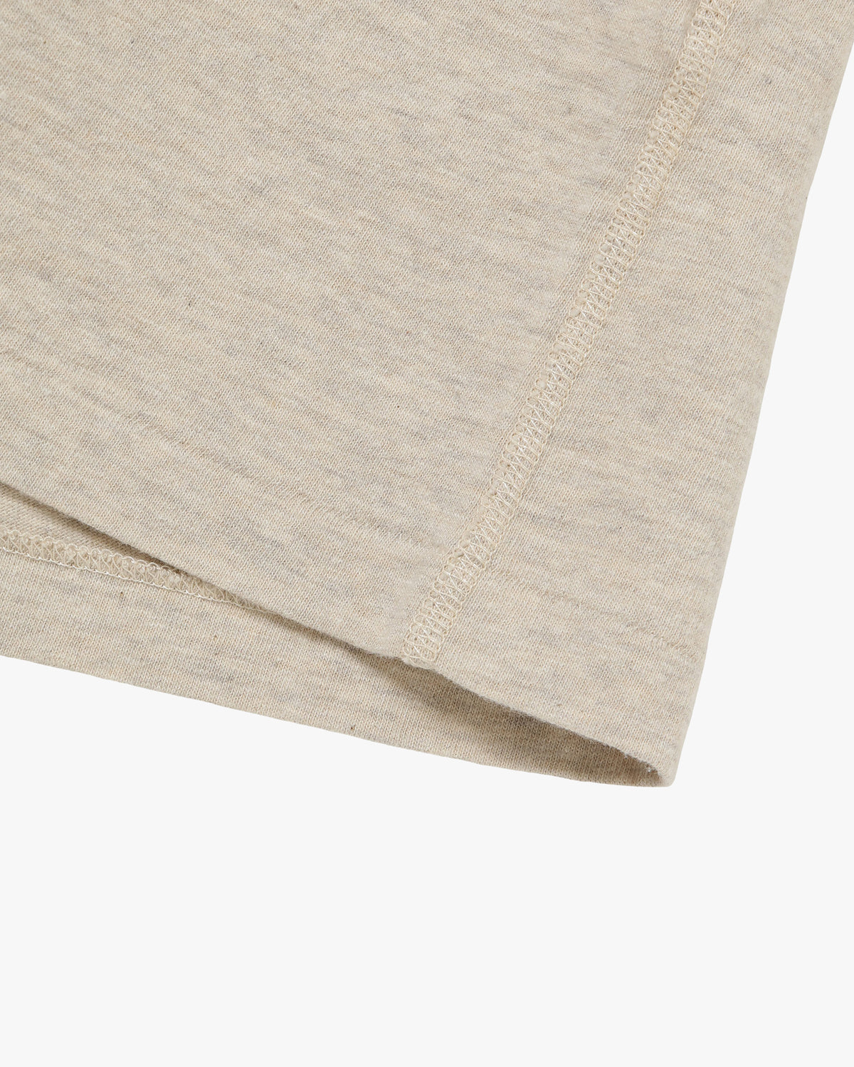 Wonder Looper Recycled Cotton Foxfibre® Ringer Tee - Stone | Wonder Looper T Shirts | JEANSTORE