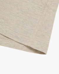 Wonder Looper Recycled Cotton Foxfibre® Ringer Tee - Stone | Wonder Looper T Shirts | JEANSTORE