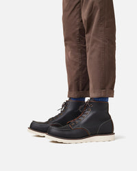 Red Wing 8849 Classic 6-Inch Moc Toe Boots - Black Prairie | Red Wing Boots | JEANSTORE