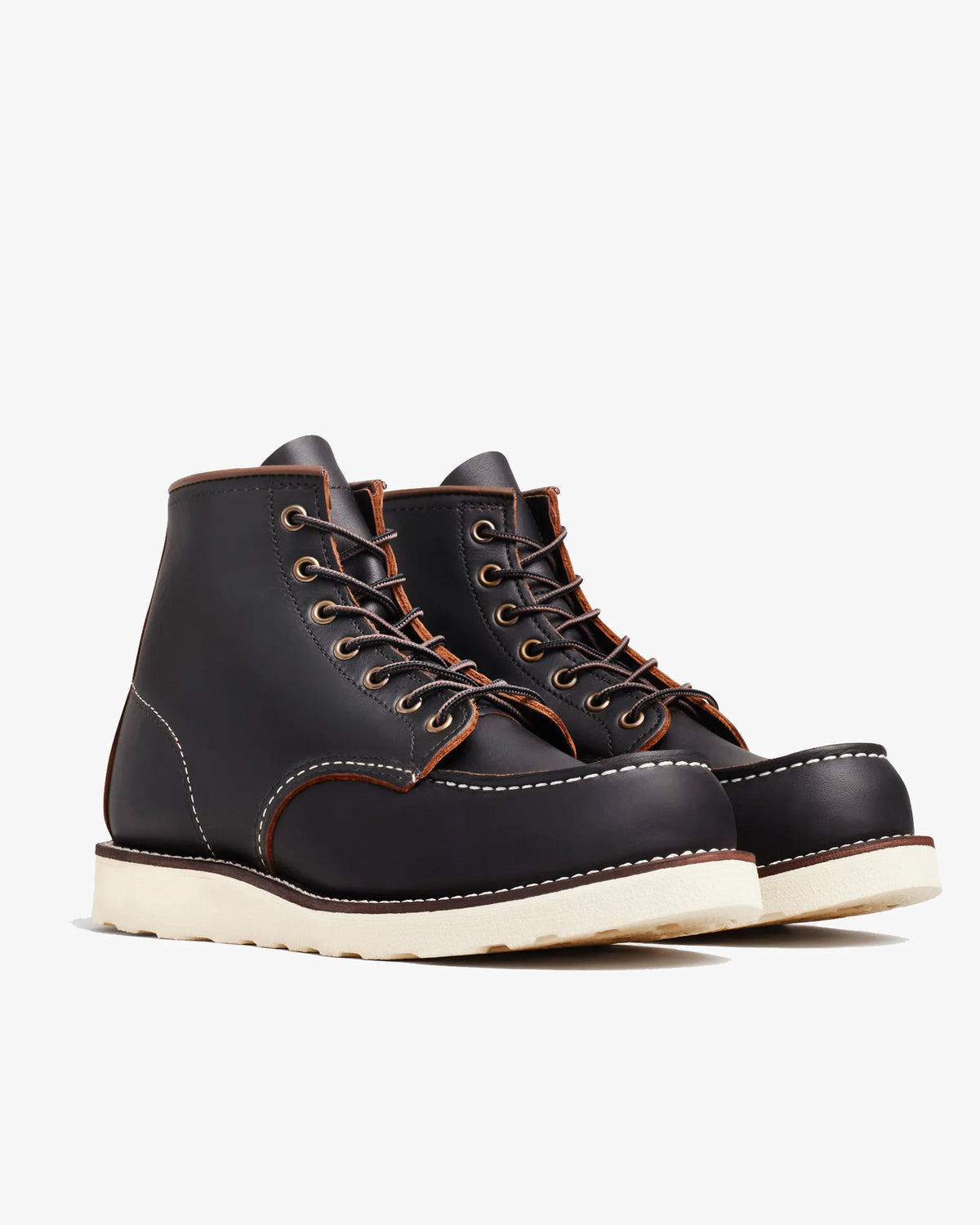 Red Wing 8849 Classic 6-Inch Moc Toe Boots - Black Prairie | Red Wing Boots | JEANSTORE