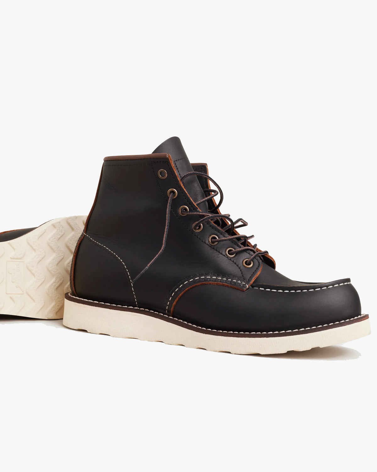 Red Wing 8849 Classic 6-Inch Moc Toe Boots - Black Prairie | Red Wing Boots | JEANSTORE