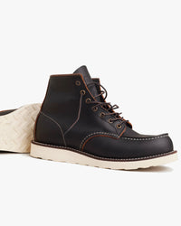 Red Wing 8849 Classic 6-Inch Moc Toe Boots - Black Prairie | Red Wing Boots | JEANSTORE