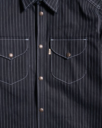 Railcar Fine Goods Eliminator Shadow Wabash 13.75oz Selvedge Shirt - Dark Indigo