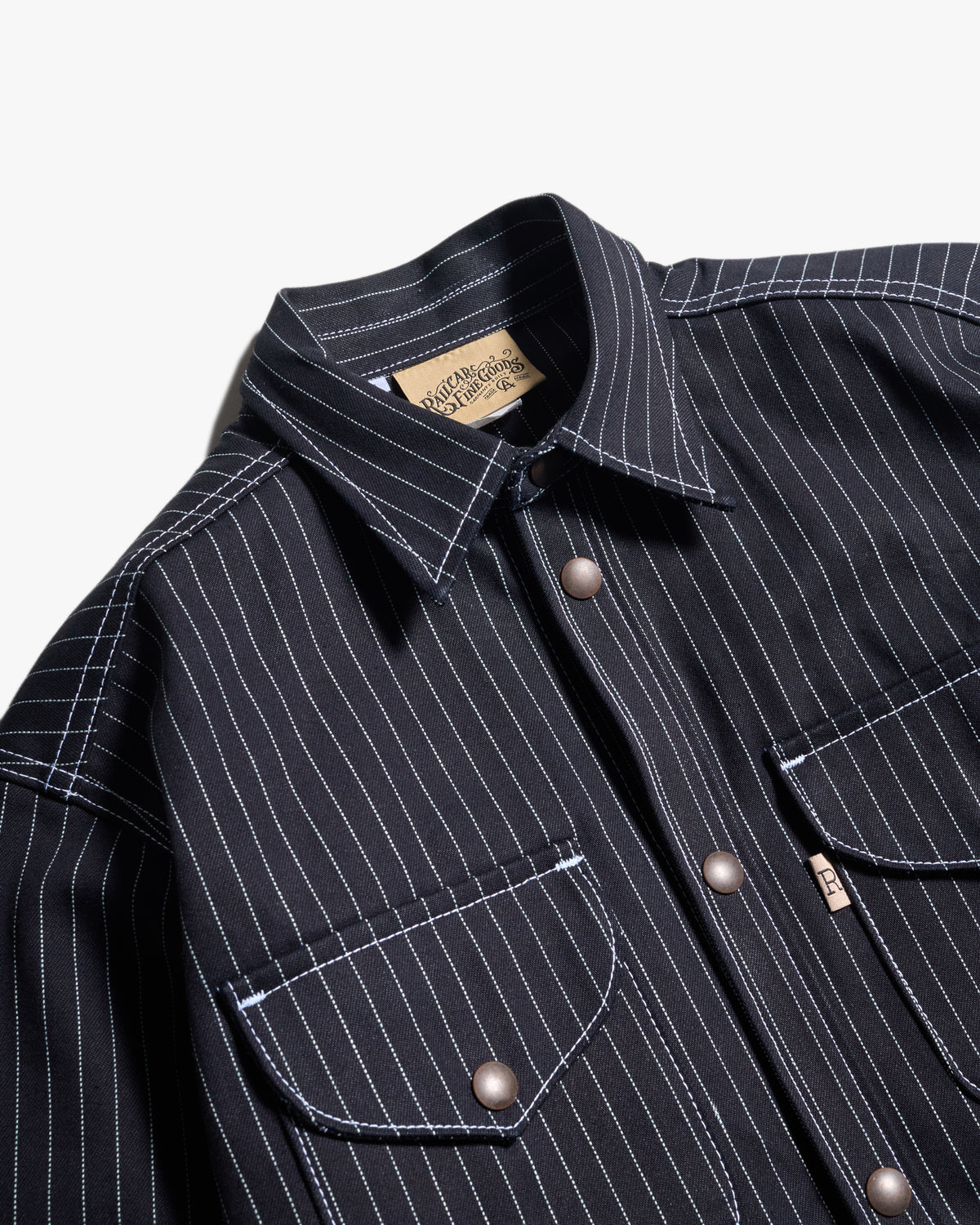Railcar Fine Goods Eliminator Shadow Wabash 13.75oz Selvedge Shirt - Dark Indigo