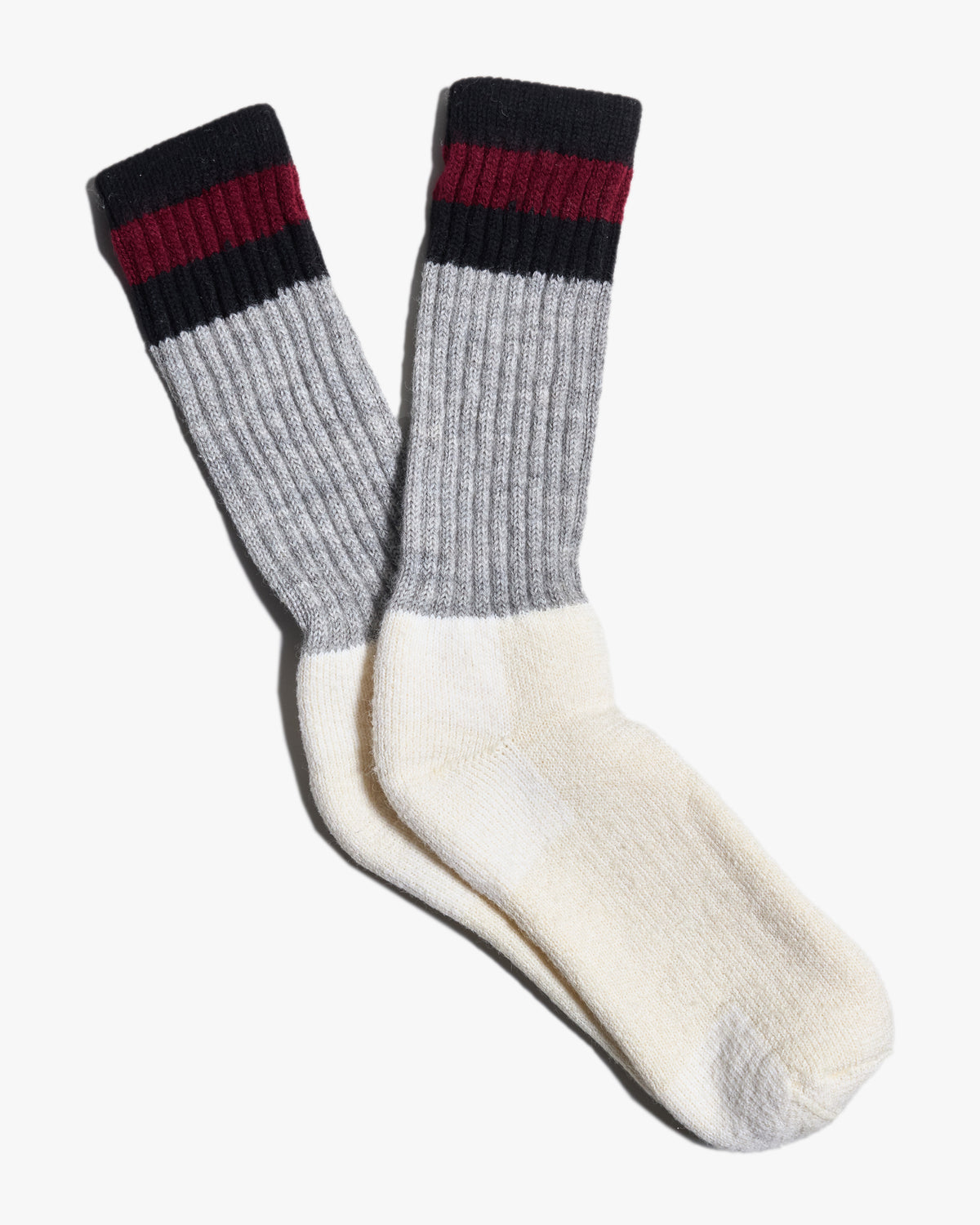 Red Wing 97160 Arctic Mid Calf Socks - Natural / Charcoal