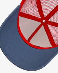 Stetson Rhombus Trucker Cap - Denim / Ecru | Stetson Hats | JEANSTORE