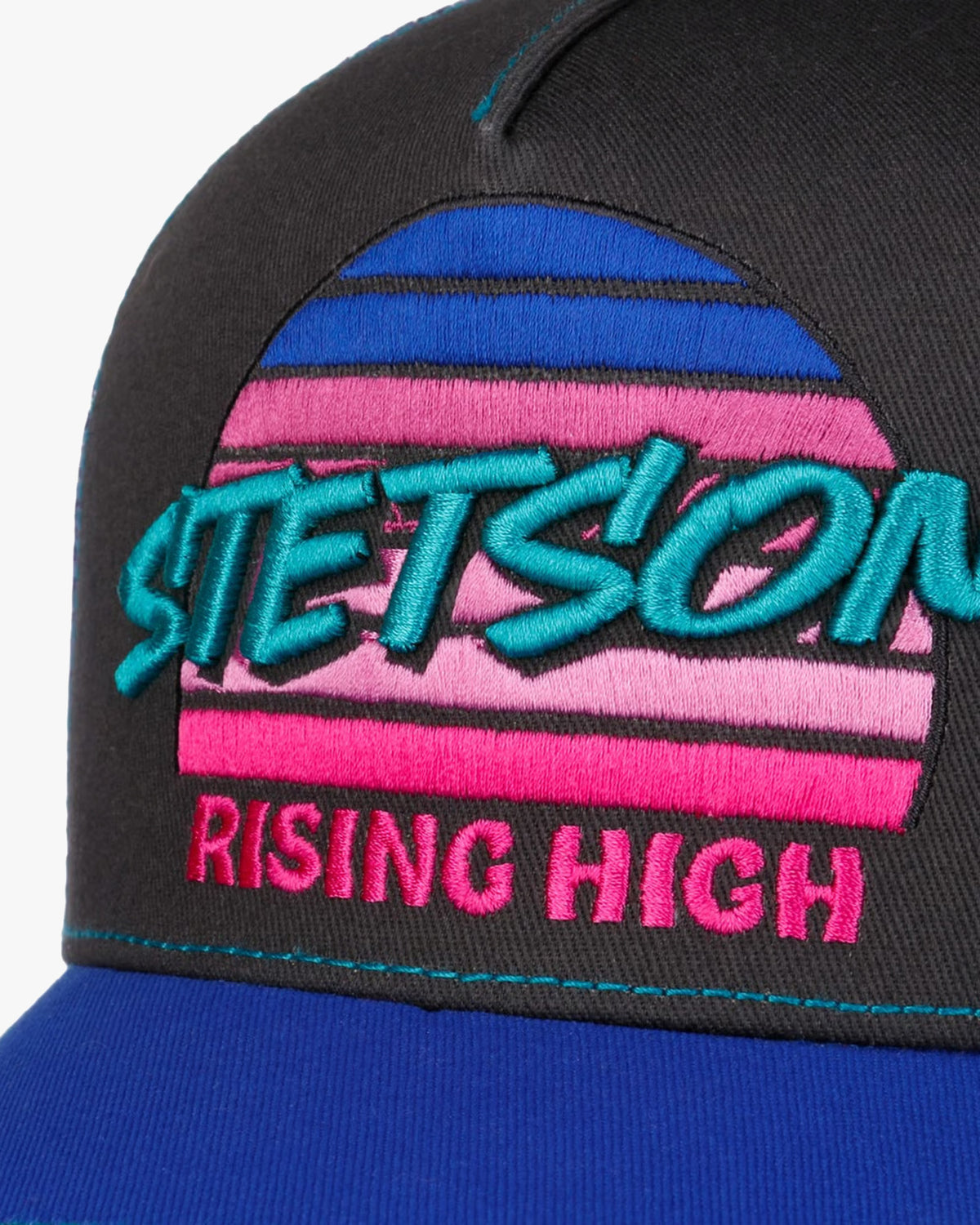 Stetson Rising High Trucker Cap - Royal / Anthracite