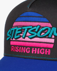 Stetson Rising High Trucker Cap - Royal / Anthracite