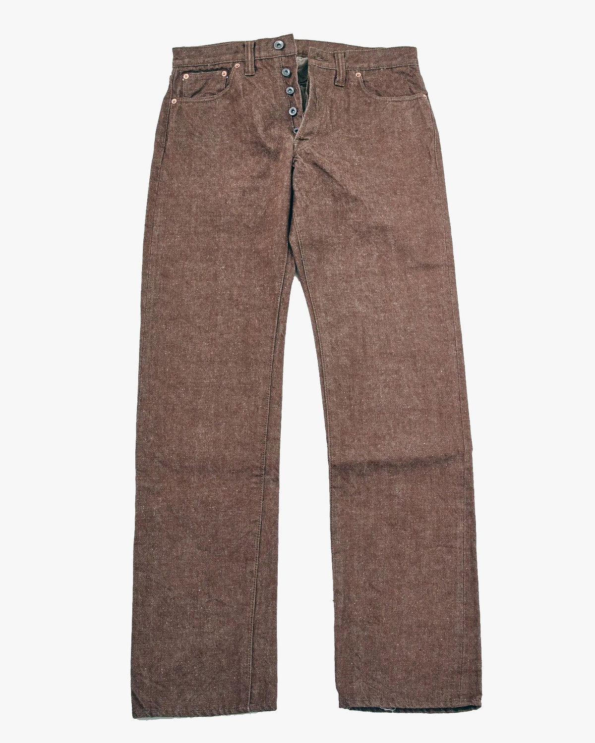Samurai Jeans S0150BRX Regular Straight 15oz Selvedge Mens Jeans - Kanoko Brown