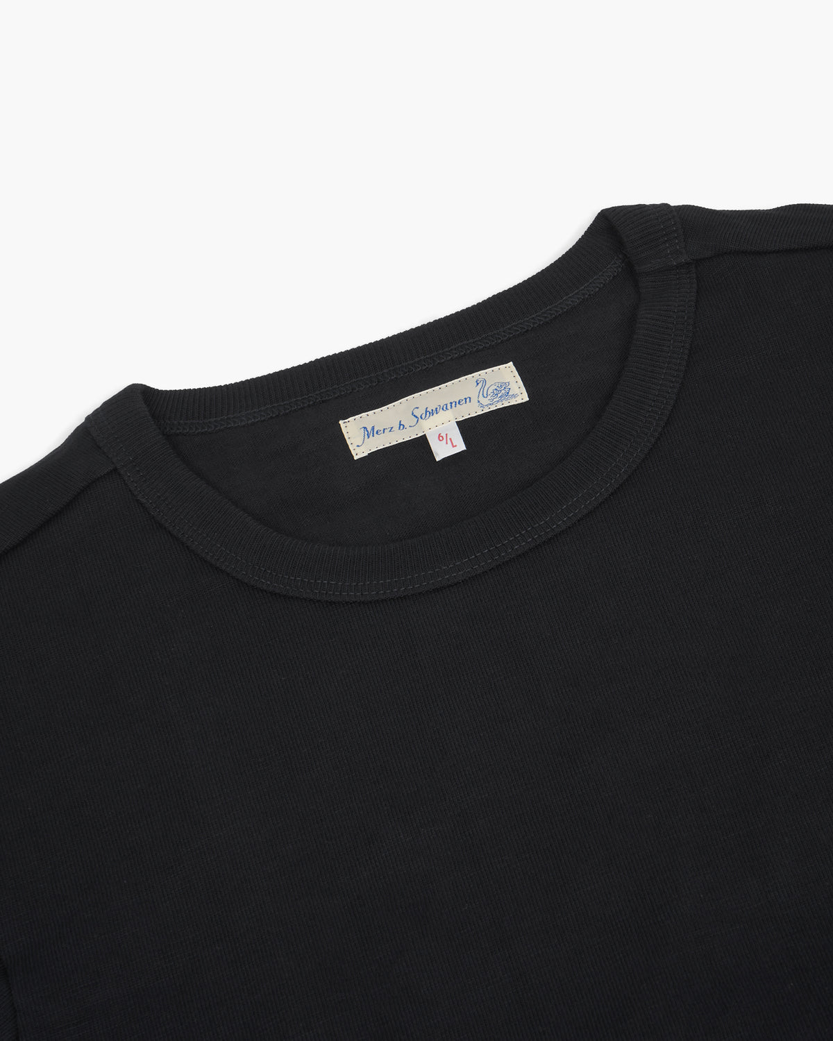 Merz b. Schwanen 2S14 10.7oz Relaxed Fit Loopwheeled Heavy Tee - Charcoal | Merz b. Schwanen T Shirts | JEANSTORE
