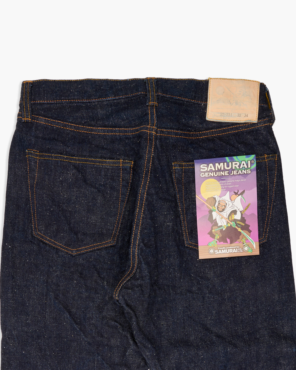 Samurai Jeans S211VX 'Benkei' Relaxed Tapered Slubby 17oz Selvedge Jeans - Indigo Onewash | Samurai Jeans Jeans | JEANSTORE