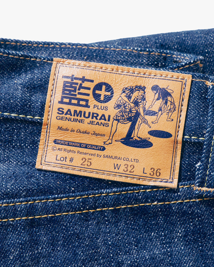 Samurai Jeans S500AX Regular Straight 18oz AI Plus Selvedge Jeans - Indigo Onewash
