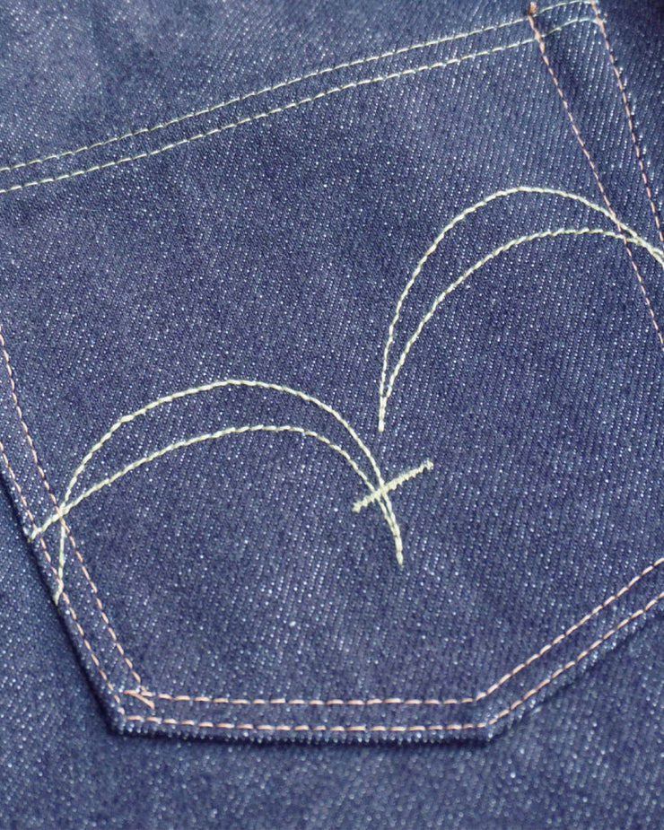 Samurai Jeans S510XX25ozGA-25th 'Ganryu-Jima' Regular Straight 25oz Selvedge Jeans - Indigo Onewash