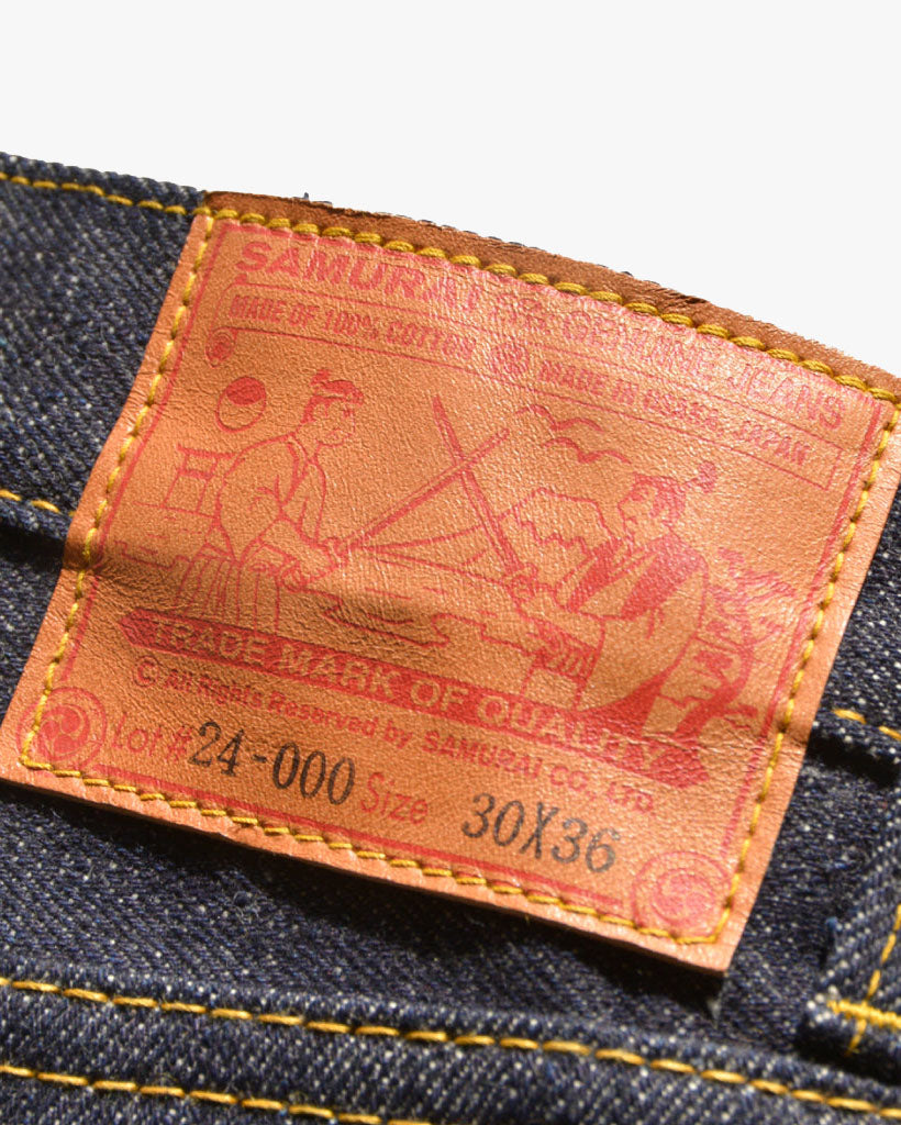 Samurai Jeans S512BC19oz 'Kiwami' Slim Fit Bootcut Selvedge Jeans - Indigo Onewash | Samurai Jeans Jeans | JEANSTORE