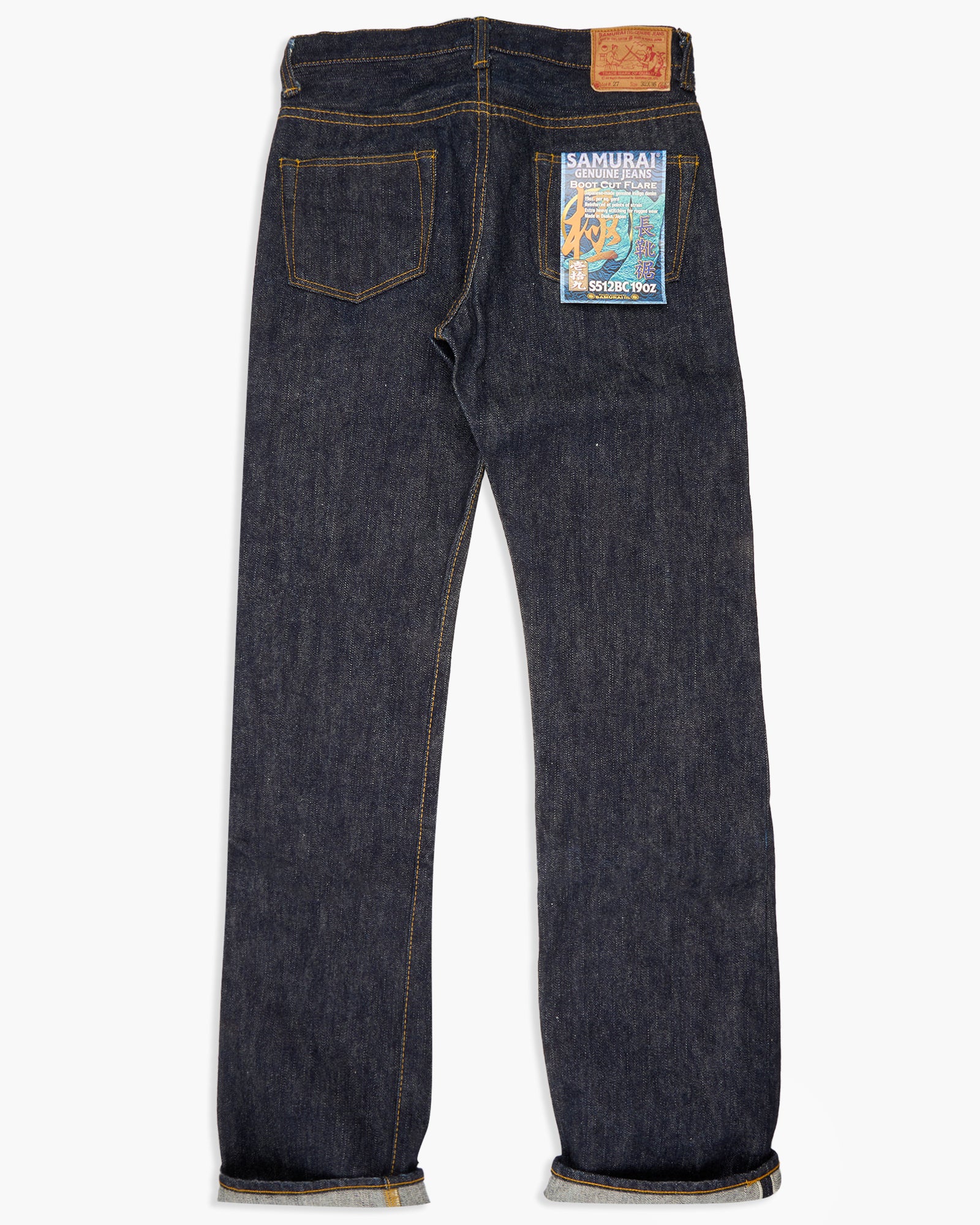 Samurai Jeans S512BC19oz 'Kiwami' Slim Fit Bootcut Selvedge Jeans - In