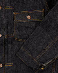 Samurai Jeans S556VX 'Zero+' 17oz Type I Selvedge Denim Jacket - Indigo Onewash | Samurai Jeans Jackets & Coats | JEANSTORE