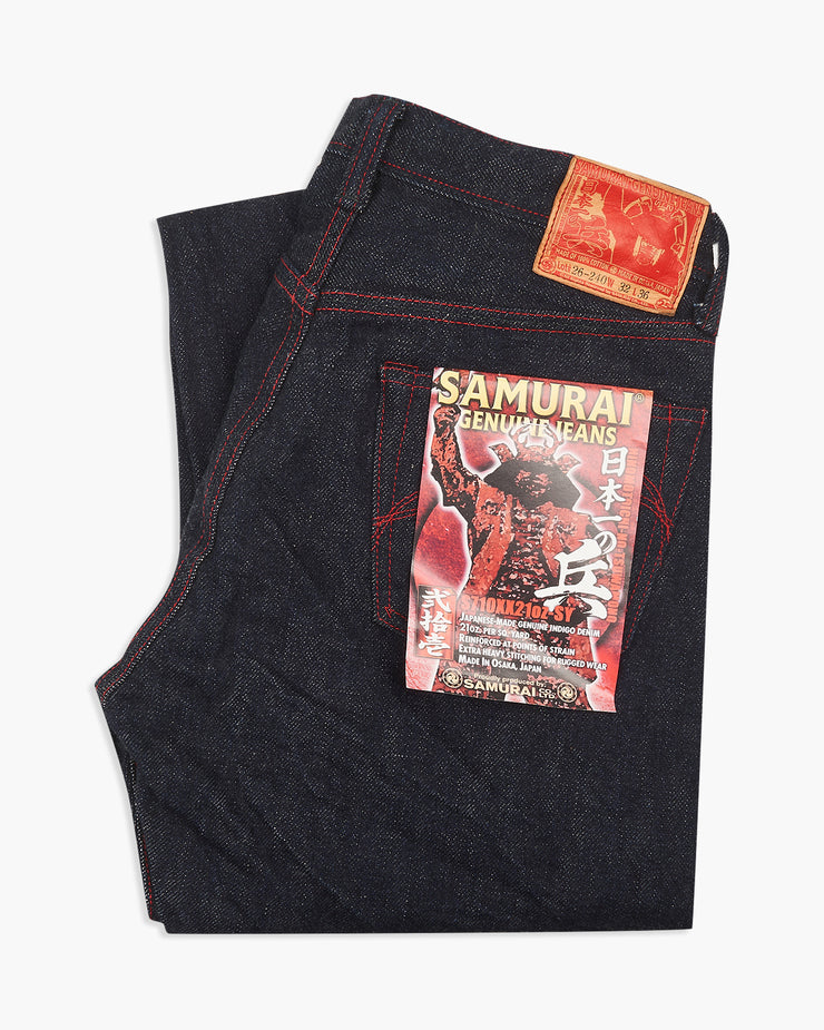 Samurai Jeans S710XX21oz-SY 'Yukimura' Special Edition Slim Straight 21oz Selvedge Jeans - Indigo Onewash