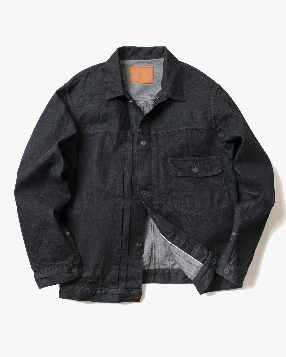 Spellbound 70001 48-932C Selvedge Denim Jacket - Onewash Black