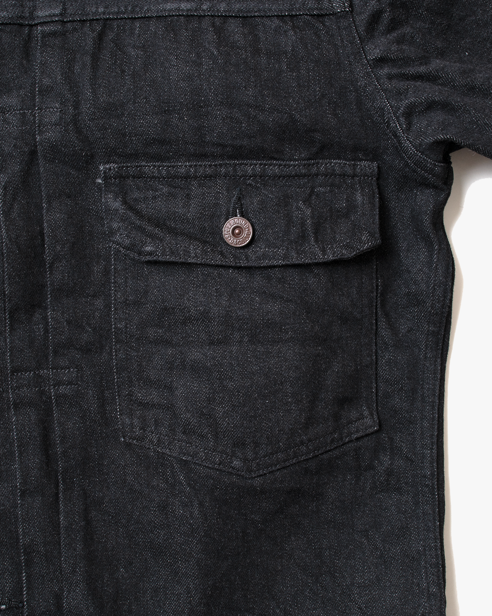 Spellbound 70001 48-932C Selvedge Denim Jacket - Onewash Black