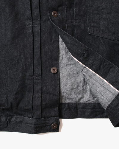 Spellbound 70001 48-932C Selvedge Denim Jacket - Onewash Black