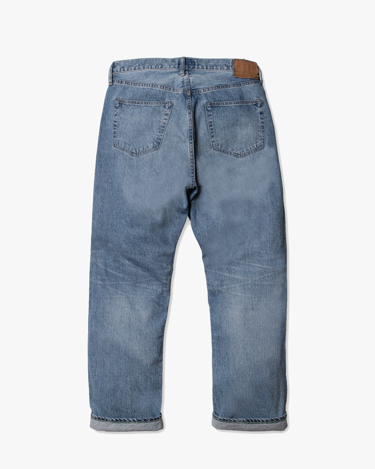 Spellbound 50001 40-701C 12oz Regular Straight Selvedge Mens Jeans - Light Used Indigo