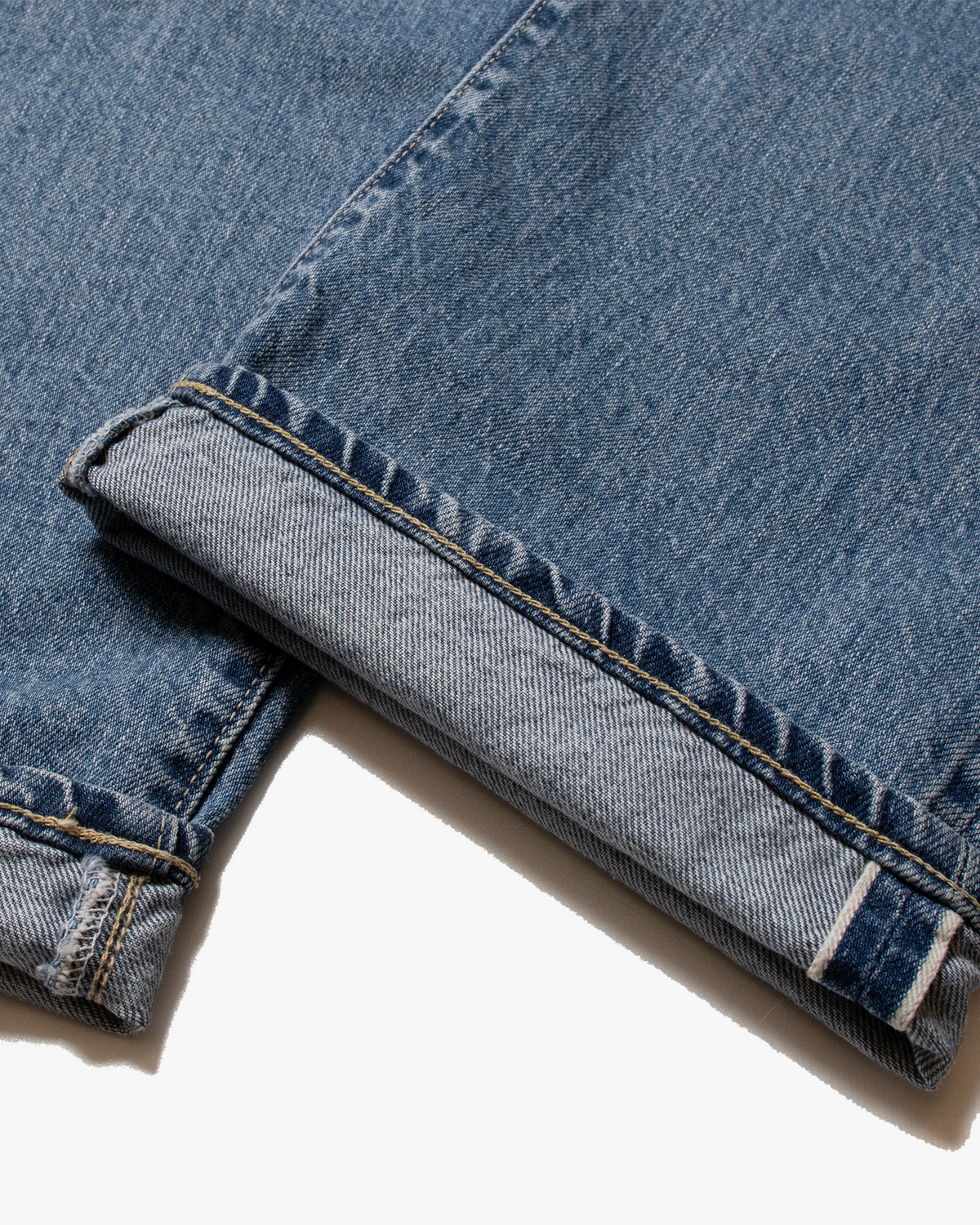 Spellbound 50001 40-701C 12oz Regular Straight Selvedge Mens Jeans - Light Used Indigo