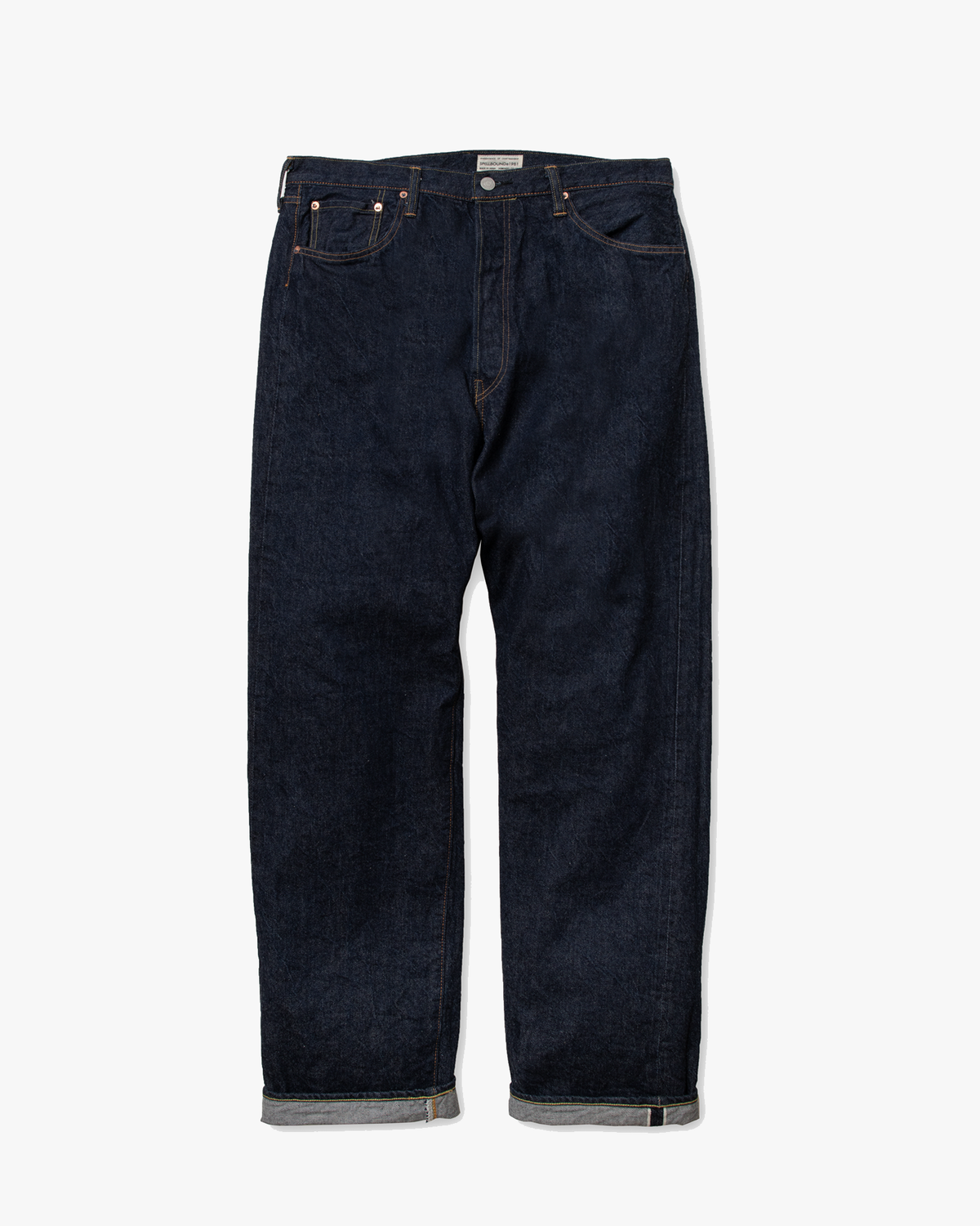 Spellbound 50001 40-700C 12oz Regular Straight Selvedge Mens Jeans - Onewash Indigo