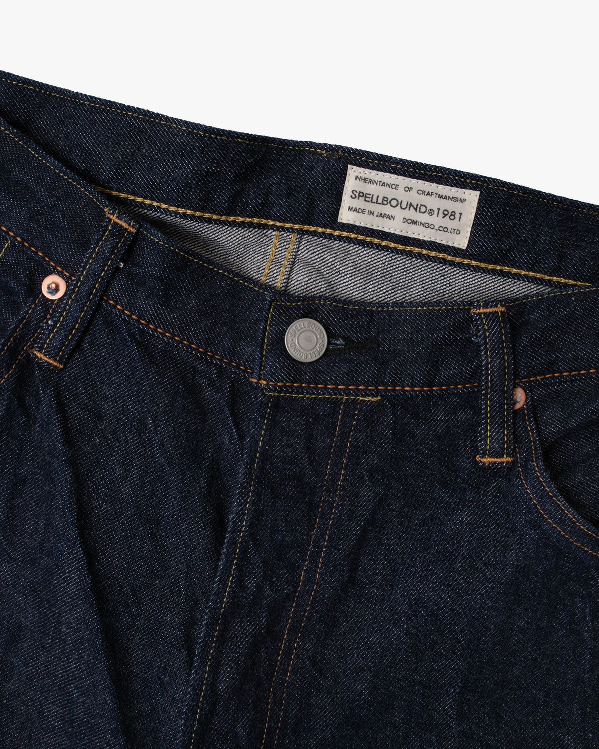 Spellbound 50001 40-700C 12oz Regular Straight Selvedge Mens Jeans - Onewash Indigo