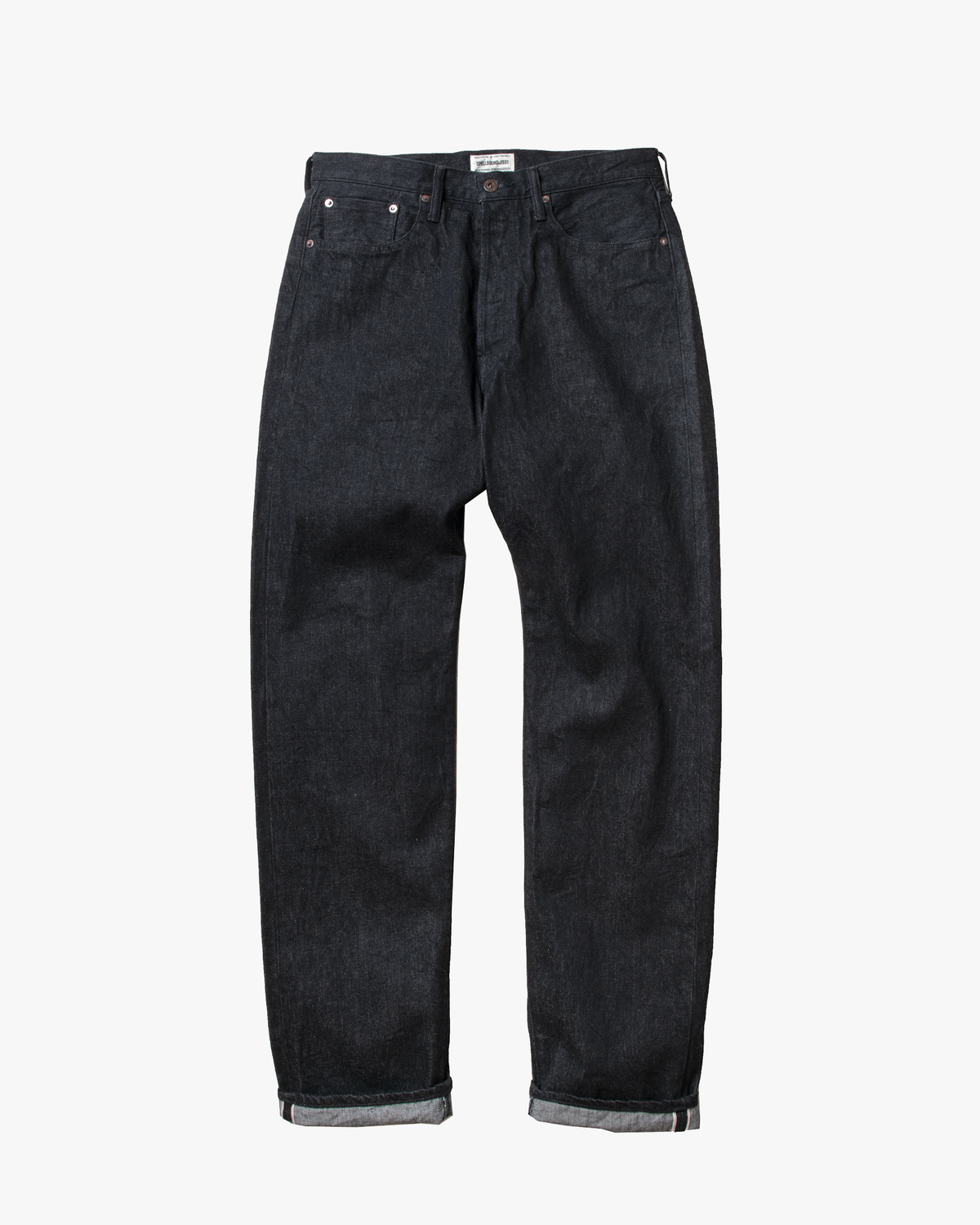 Spellbound 50001 40-712C 12oz Regular Straight Selvedge Mens Jeans - Onewash Black
