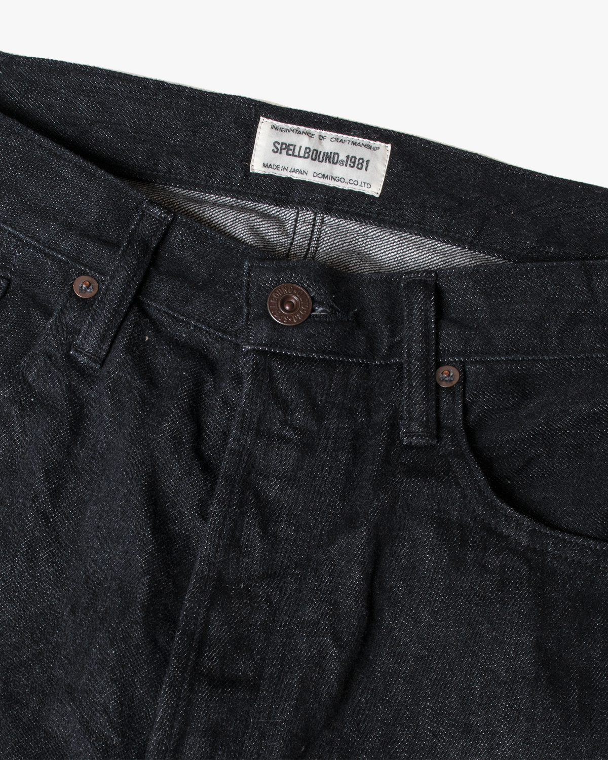 Spellbound 50001 40-712C 12oz Regular Straight Selvedge Mens Jeans - Onewash Black