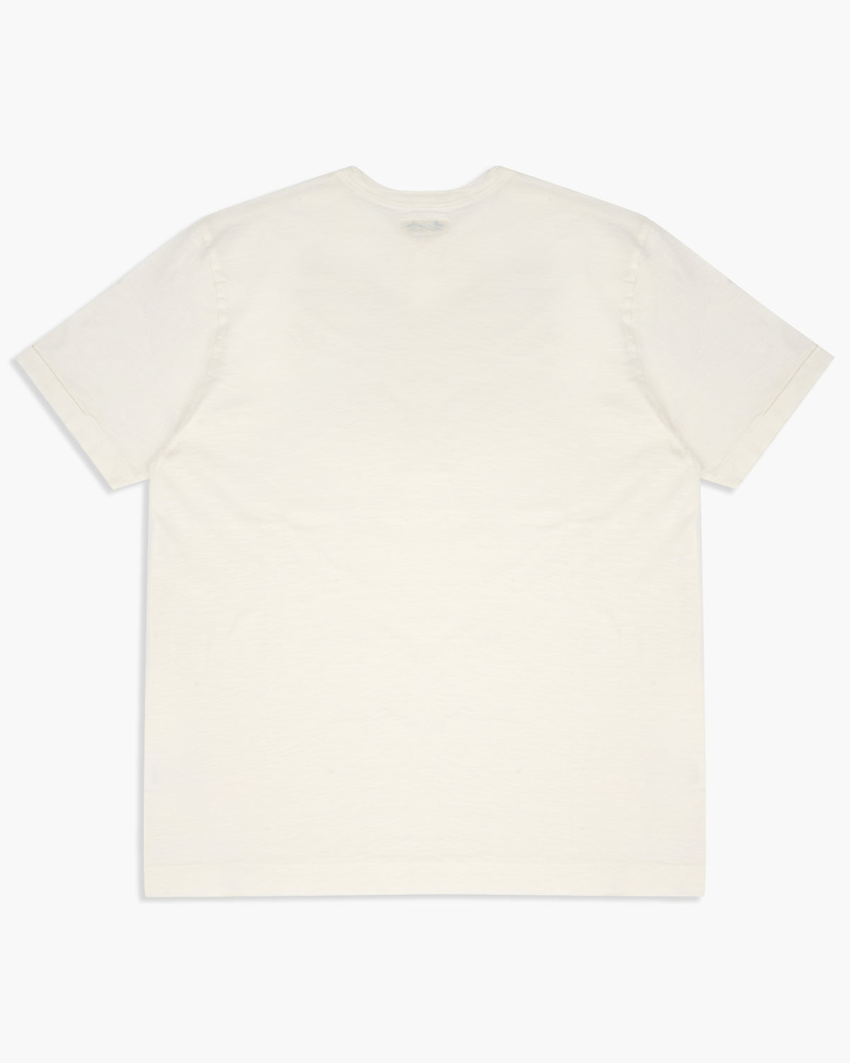 Merz b. Schwanen SCT04 4.9oz Pima Slub Cotton Relaxed Tee - White | Merz b. Schwanen T Shirts | JEANSTORE