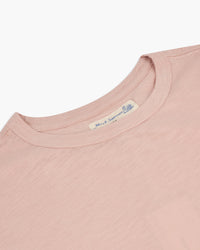 Merz b. Schwanen Good Basics SCT04 4.9oz Pima Slub Cotton Relaxed Tee - Dusted Pink | Merz b. Schwanen T Shirts | JEANSTORE