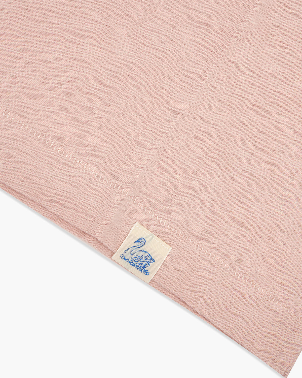 Merz b. Schwanen Good Basics SCT04 4.9oz Pima Slub Cotton Relaxed Tee - Dusted Pink | Merz b. Schwanen T Shirts | JEANSTORE