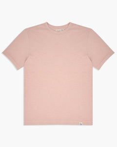 Merz b. Schwanen Good Basics SCT04 4.9oz Pima Slub Cotton Relaxed Tee - Dusted Pink