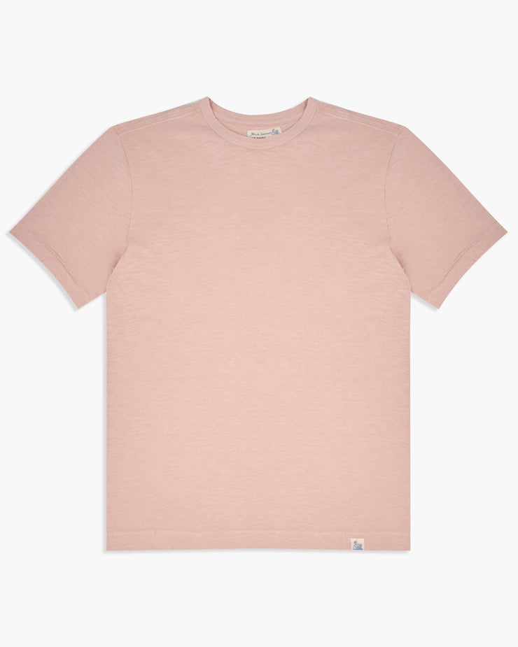 Merz B Schwanen Good Basics SCT04 5.8oz Pima Slub Cotton Relaxed Tee - Dusted Pink