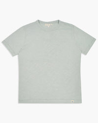 Merz b. Schwanen Good Basics SCT04 4.9oz Pima Slub Cotton Relaxed Tee - Ice | Merz b. Schwanen T Shirts | JEANSTORE