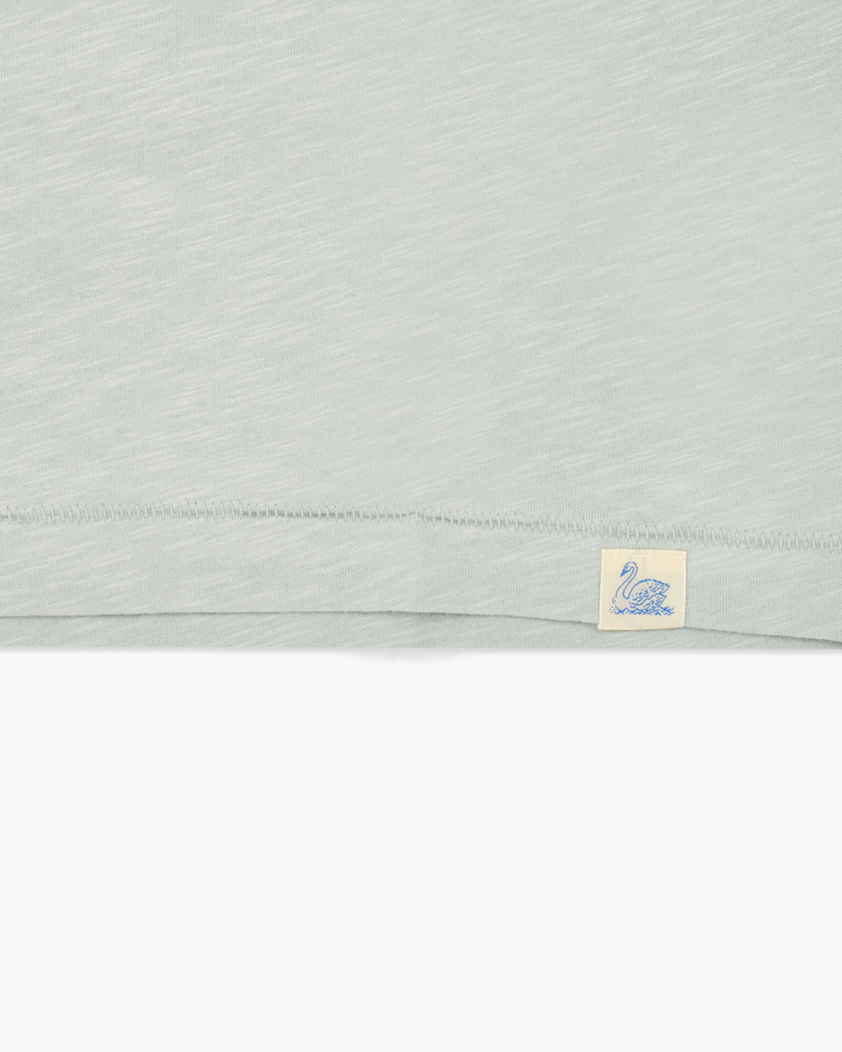 Merz b. Schwanen Good Basics SCT04 4.9oz Pima Slub Cotton Relaxed Tee - Ice | Merz b. Schwanen T Shirts | JEANSTORE