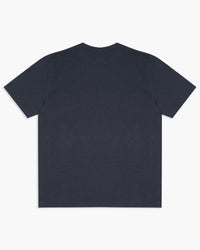 Merz b. Schwanen SCT04 4.9oz Pima Slub Cotton Relaxed Tee - Denim Blue | Merz b. Schwanen T Shirts | JEANSTORE