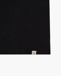 Merz b. Schwanen Good Basics SCT04 4.9oz Pima Slub Cotton Relaxed Tee - Deep Black | Merz b. Schwanen T Shirts | JEANSTORE