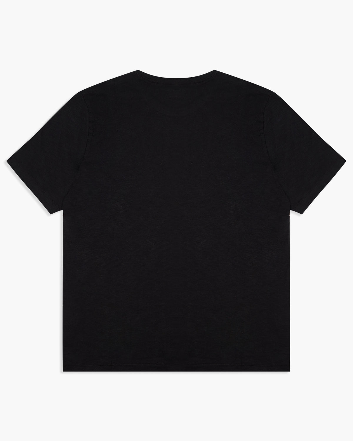 Merz b. Schwanen Good Basics SCT04 4.9oz Pima Slub Cotton Relaxed Tee - Deep Black | Merz b. Schwanen T Shirts | JEANSTORE