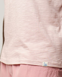 Merz b. Schwanen Good Basics SCT04 4.9oz Pima Slub Cotton Relaxed Tee - Dusted Pink | Merz b. Schwanen T Shirts | JEANSTORE