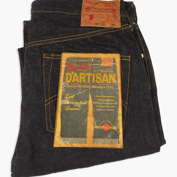 Studio D'Artisan SD-101 15oz Selvedge Regular Straight Mens Jeans - Onewash | Studio D'Artisan Jeans | JEANSTORE
